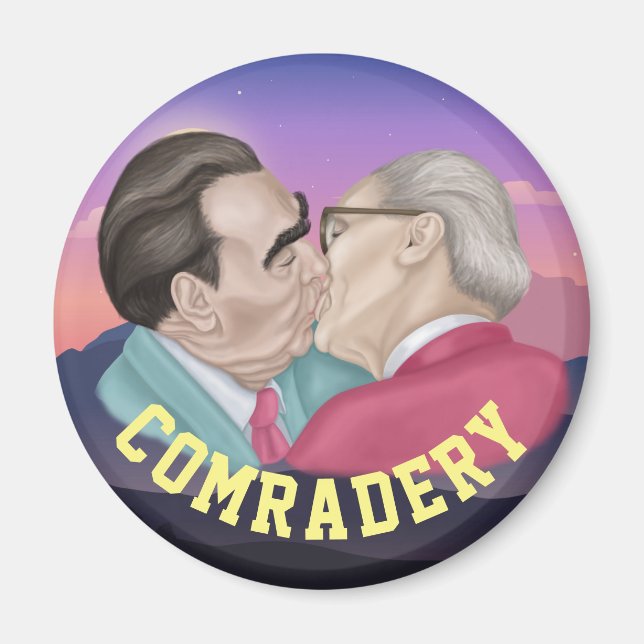 Aimant True Comradery - Brezhnev baiser Honecker (Devant)