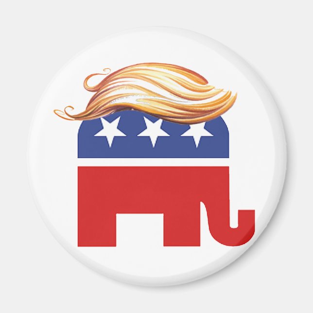 Aimant Trump 2012, l'aimant des éléphants (Devant)