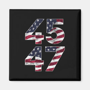Aimant Trump 2024 45 47 États-Unis Vintages