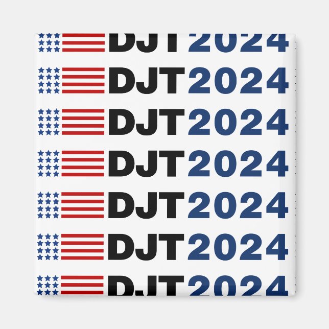 Aimant Trump 2024 DJT (Devant)