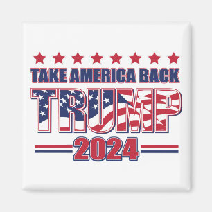 Aimant TRUMP-2024 Reprendre l'Amérique
