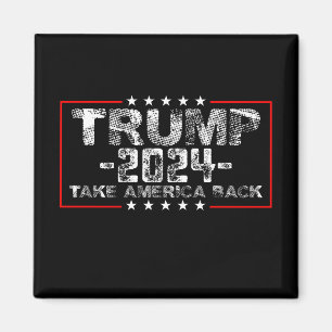 Aimant Trump 2024 Reprenez l'Amérique Politique Vintage
