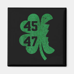 Aimant Trump 45 47 Président Jour de la Saint-Patrick Trè