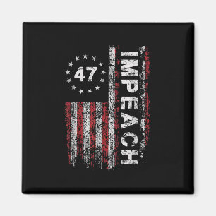 Aimant Trump 47 Trump 47e président américain Drapeau
