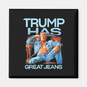 Aimant Trump A De Grands Jeans Drôle Humour Politique Don