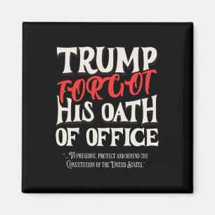 Aimant Trump a oublié le serment d'office a juré la Const