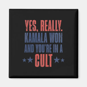 Aimant Trump a perdu Kamala Won You're In A Cult