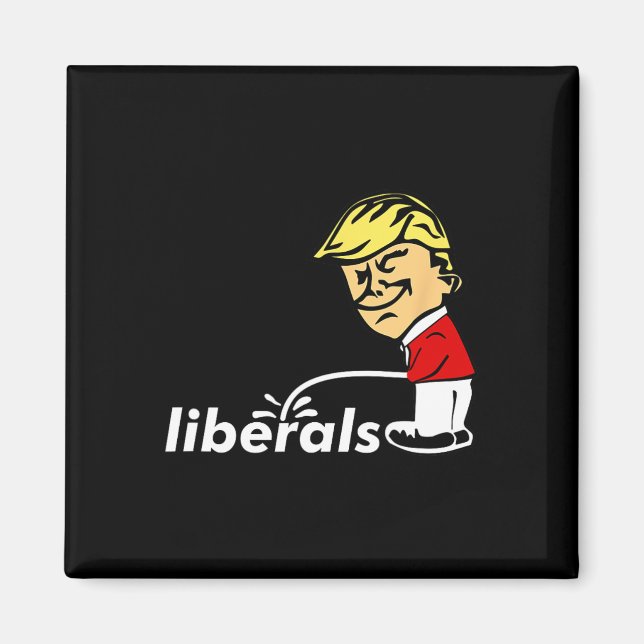 Aimant Trump Anti-Libéral Donald Trump Pisse Sur Le Libér (Devant)