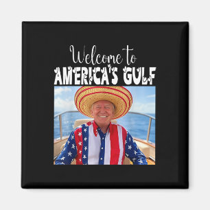 Aimant Trump Bienvenue dans le Golfe drôle de l'Amérique 