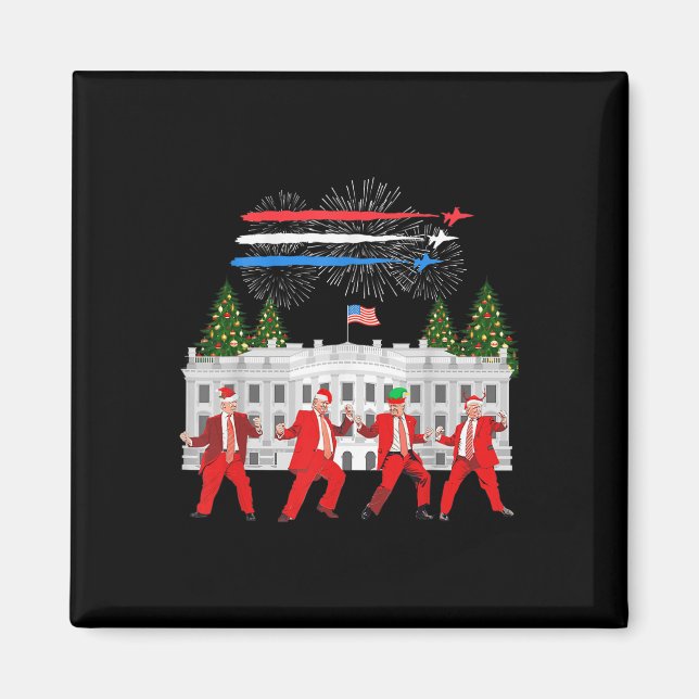 Aimant Trump Daddy Accueil Maison Blanche Danse Faire Noë (Devant)