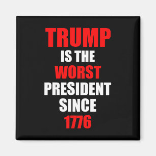 Aimant Trump est le pire président depuis 1776 