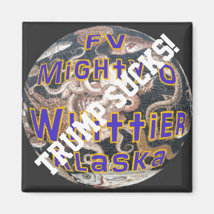 Aimant Trump FV Mighty O Whittier Navire de pêche en Alas