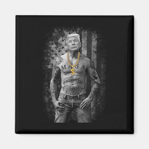 Aimant Trump Gangster patriotique - Républicain anti-libé