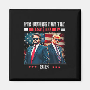 Aimant Trump Je vote pour le hors-la-loi et Hillbilly Tru
