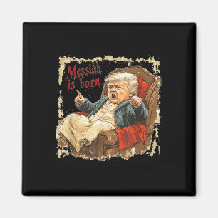 Aimant Trump Jésus-Christ Noël laid