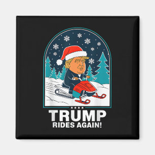 Aimant Trump se déplace à nouveau motoneige amusant hiver