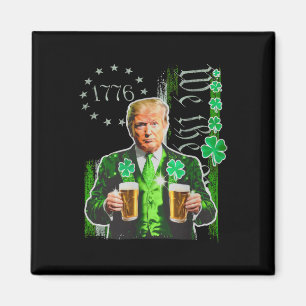 Aimant Trump St Patrick Day We The People Us Drapeau Sham