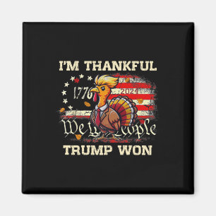 Aimant Trump Thanksgiving - Je suis heureux que Trump ait
