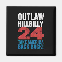 Trump Vance 2024 Hors-la-loi Hillbilly Drapeau amé