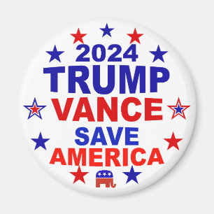 Aimant Trump Vance 2024 Sauvez l'Amérique