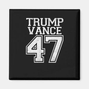 Aimant Trump Vance 47ème président Vintage numéro