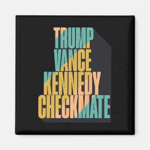 Aimant Trump Vance Kennedy Échec et Mat 2025 Élection Rép