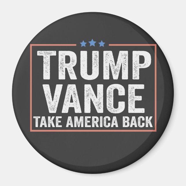 Aimant Trump Vance Take America Back Election Vote USA (Devant)