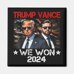 Aimant Trump Vance We Won Win Inauguration Day 2025 47th