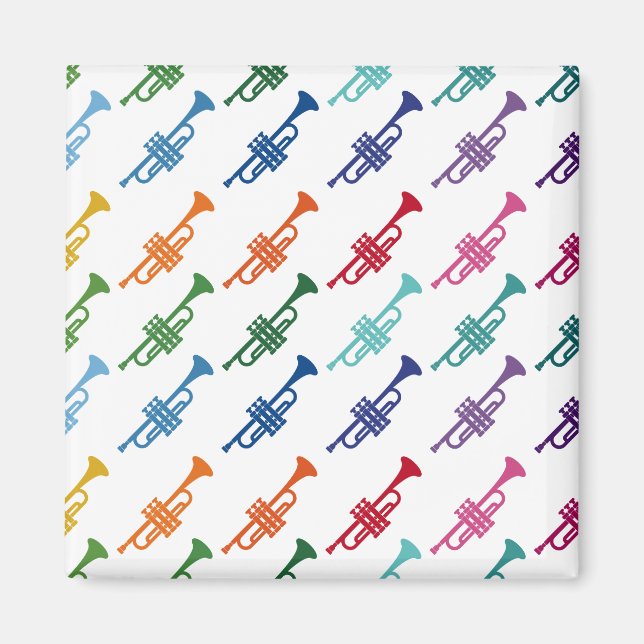 Aimant Trumpet Coloré Fun Array Music (Devant)