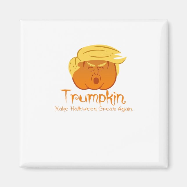 Aimant Trumpkin Classic & Drôle Design Pour Halloween (Devant)