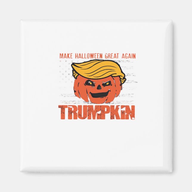 Aimant Trumpkin Usa Rendre Halloween super encore drôle (Devant)