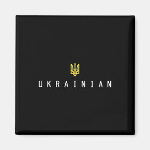 Aimant Tryzub ukrainien Zelensky Ukraine Trident Militair