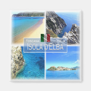 Aimant TSC017 ELBA, Mosaïque, Toscane, Réfrigérateur