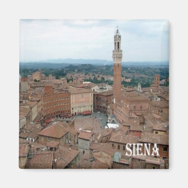 Aimant TSC039 SIENA Panorama, Toscane, Frigo (Devant)