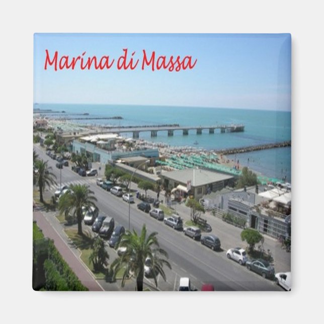 Aimant TSC108 MARINA DI MASSA, Toscane, Italie, Frigo (Devant)
