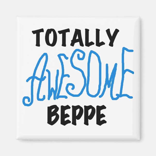 Aimant Tshirts et cadeaux de Beppe totalement géniaux (Devant)
