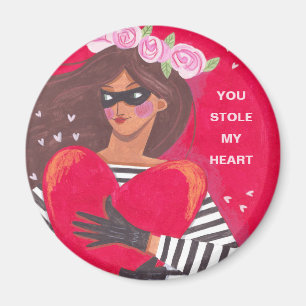 Aimant Tu as volé mon coeur Saint-Valentin