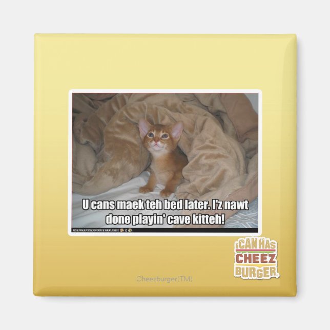 Aimant Tu peux faire le lit plus tard. (Devant)