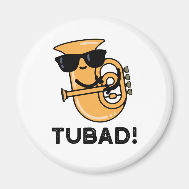Aimant Tubad Funny Musique Tuba Pun (Devant)