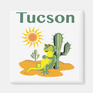 Aimant Tucson Arizona Lizard et Saguaro