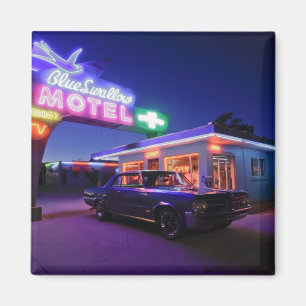 Aimant Tucumcari, Nouveau Mexique, Etats-Unis. Itinérair