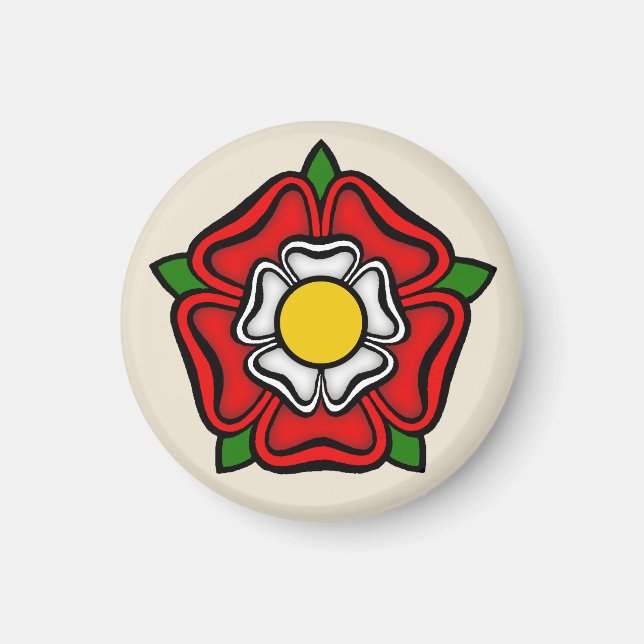 Aimant Tudor Rose d'Angleterre, Emblème du Pourcentage (Devant)