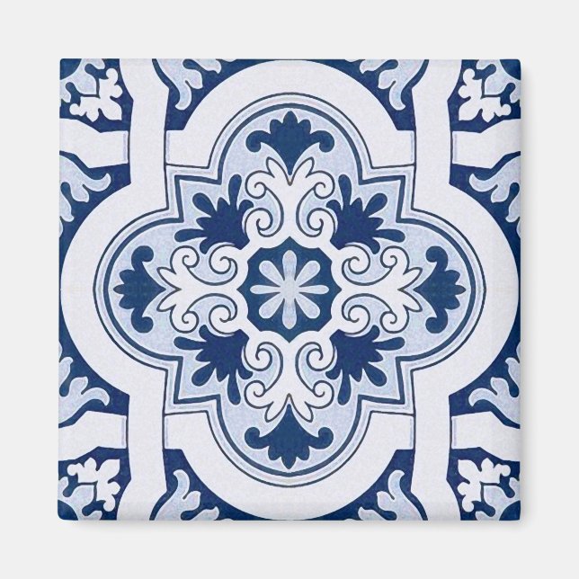 Aimant Tuile bleue portugaise (Devant)