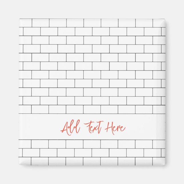 Aimant Tuile de métro d'architecture moderne classique pr (Devant)