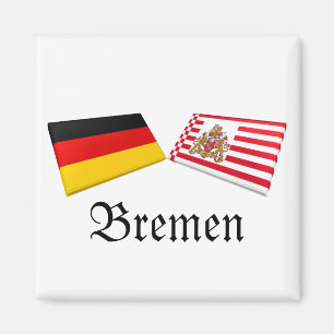 Aimant Tuiles de drapeau de Brême, Allemagne