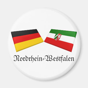 Aimant Tuiles de drapeau du Nordrhein-Westfalen,