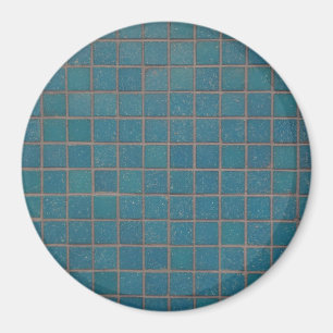 Aimant tuiles mouchetées bleues