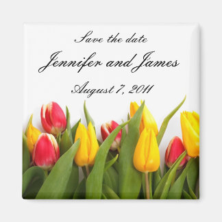 Aimant Tulipe Enregistrer l'aimant de date