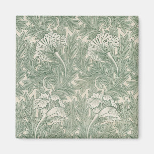 Aimant Tulipe par William Morris, Art floral vintage