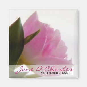 Aimant Tulipe rose • Sauvez l'aimant de date